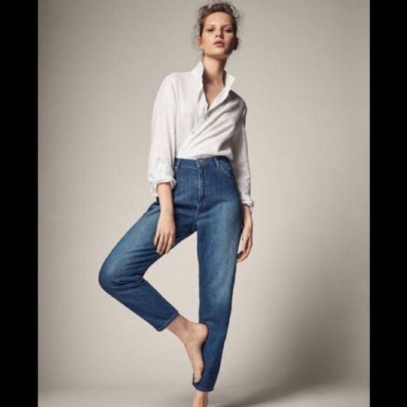 Denim Massimo Dutti Mom Fit Jeans (NWT) - Picture 2 of 4